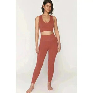 Spiritual Gangster Metta Ribbed‎ Legging Rust Size Medium